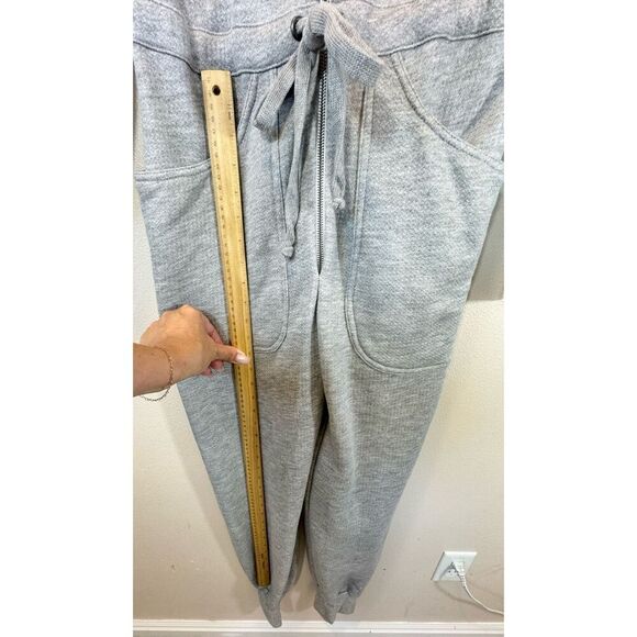 NWOT Rivet Utility Lightweight Heather Gray Maven French Terry Jumpsuit Romper M - Picture 11 of 16